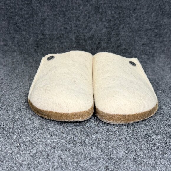 Birkenstock Zermatt Shearling Slippers Women's Size 6 Cream Slip On House Shoes - Picture 2 of 10